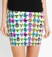 Lucha Masks Mini Skirt