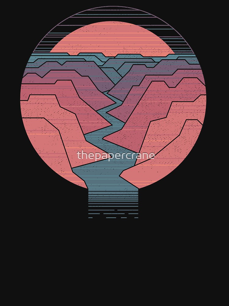 Thumbnail 3 of 3, Racerback Tank Top, Canyon River designed and sold by thepapercrane.