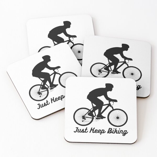 Item preview, Just Keep Biking designed and sold by AmberSiraj.