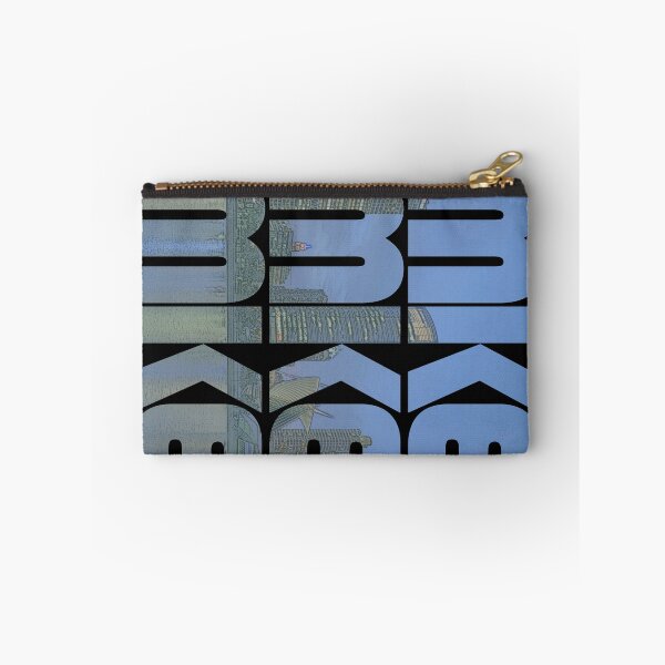 Item preview, Milwaukee, Wisconsin MKE Night Cityscape Repeating Pattern designed and sold by CrabbyLobster.