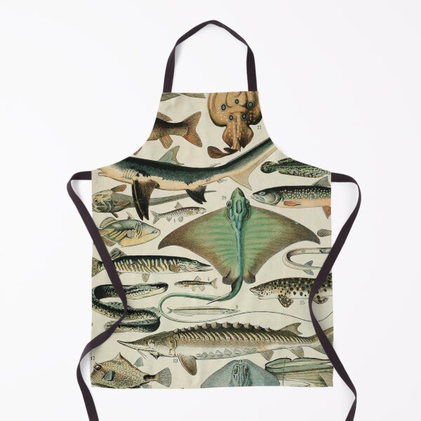 Item preview, Varieties of Fish chart poster art - Adolphe Millot  designed and sold by Vintage Designs +.