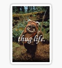 Ewok Thuggin' Sticker