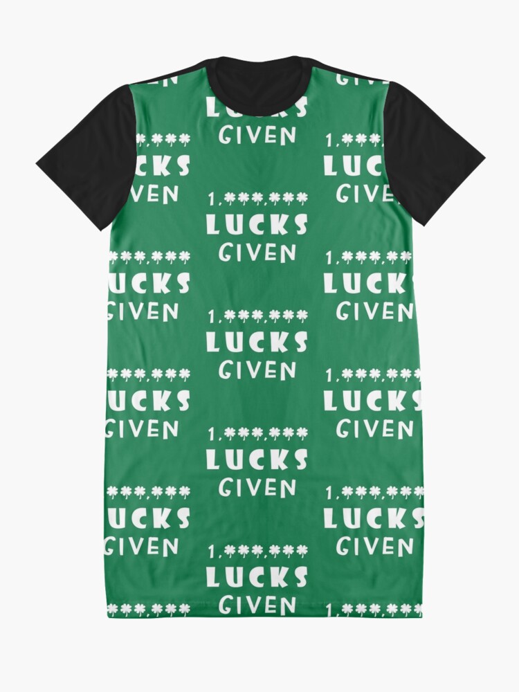 Alternate view of Million Lucks Given Graphic T-Shirt Dress
