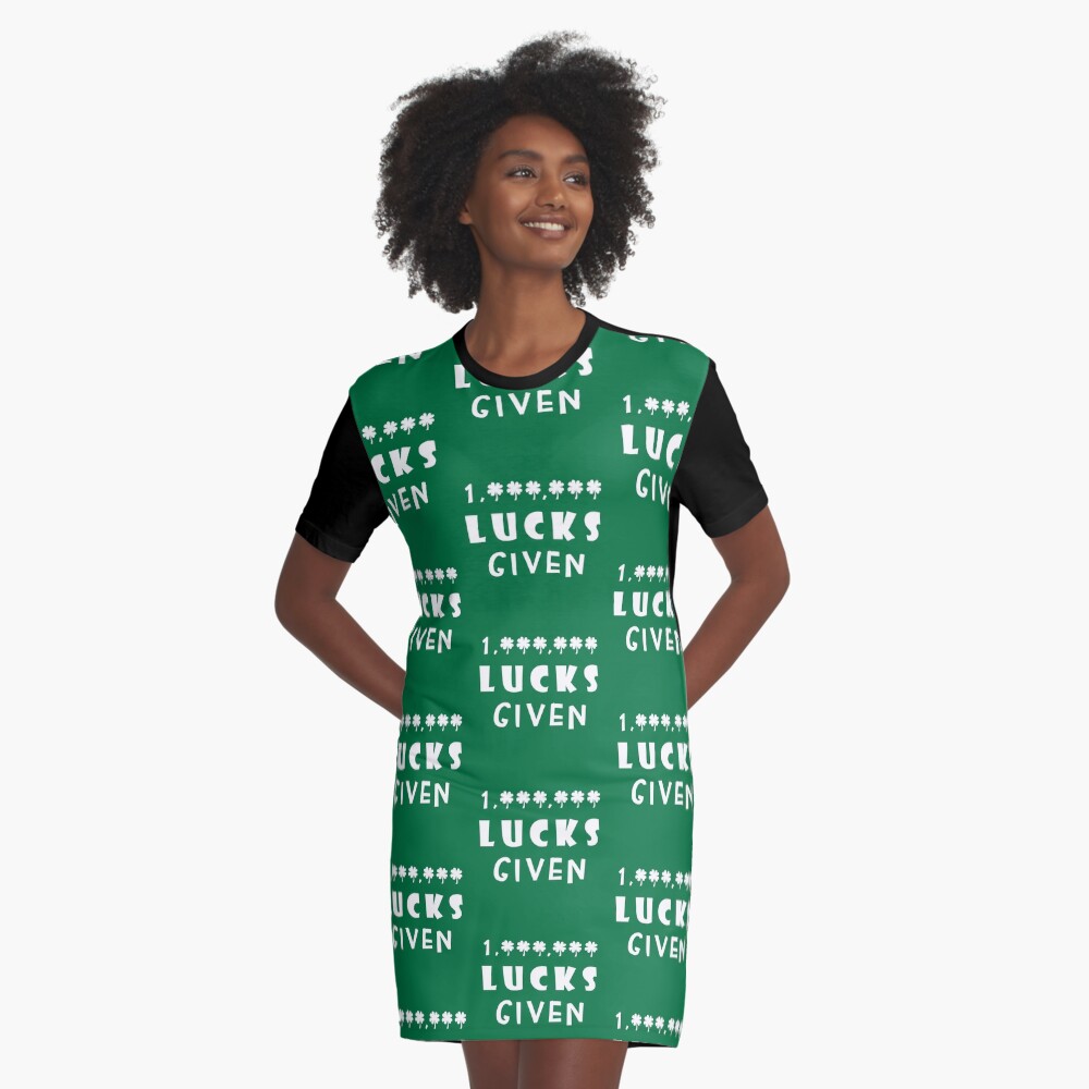 Million Lucks Given Graphic T-Shirt Dress