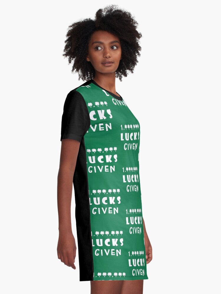 Alternate view of Million Lucks Given Graphic T-Shirt Dress