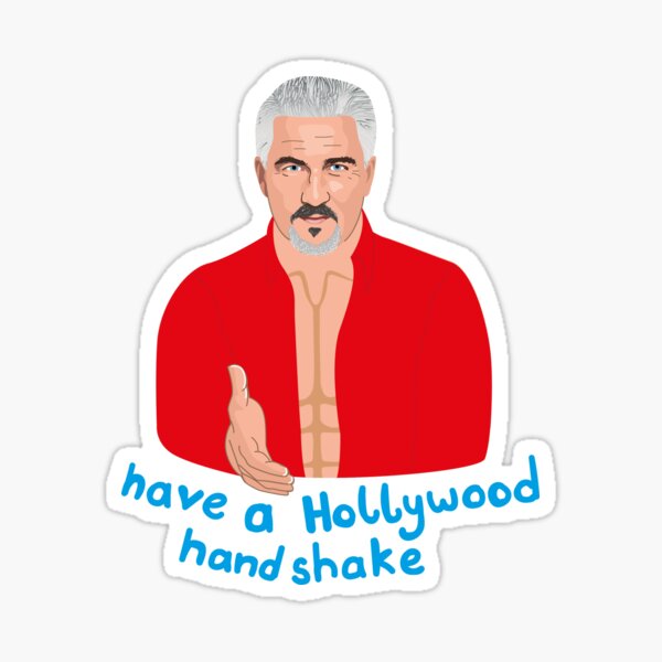 Artikel-Vorschau von Paul Hollywood - Holly Wood Handshake-Herzen - Great British Bake Off (Backshow), designt und verkauft von ponychops.