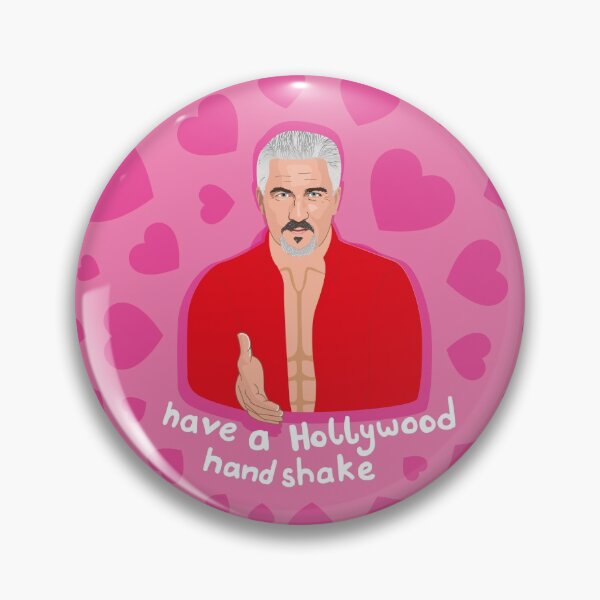 Item preview, Paul Hollywood - Holly Wood Handshake Hearts - Great British Bake Off (Baking Show) designed and sold by ponychops.