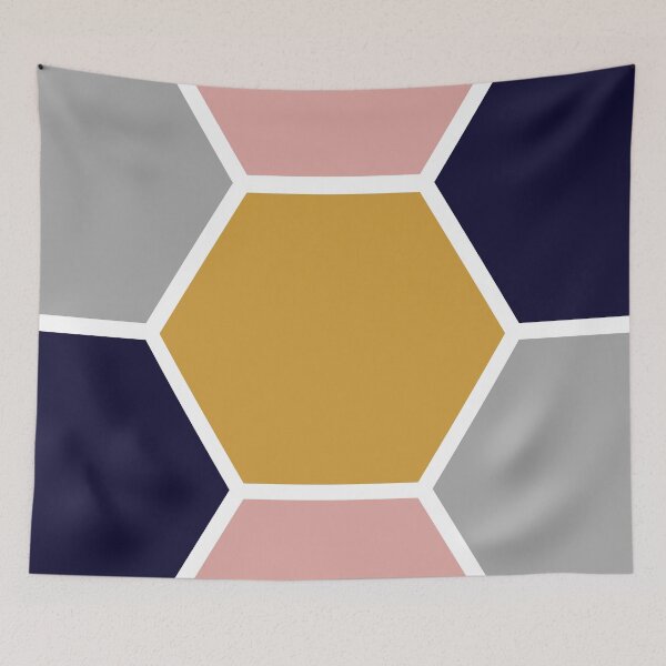 Item preview, colored hexagons designed and sold by printhappy.