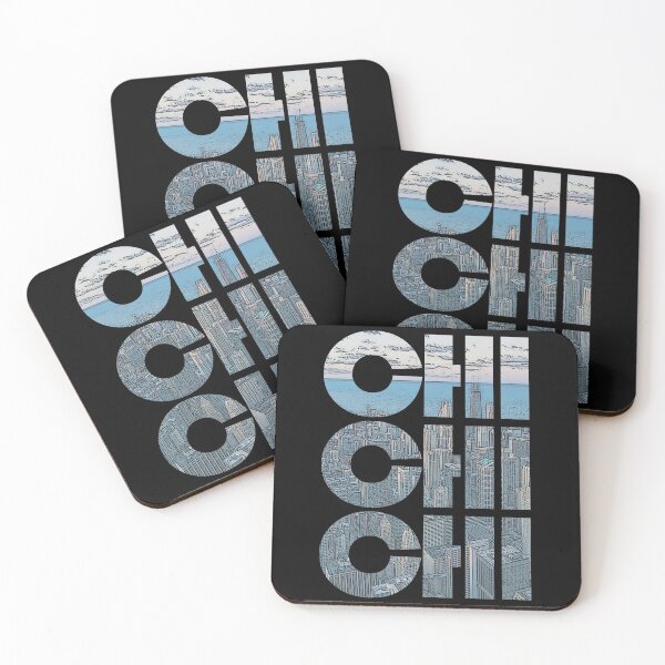 Item preview, Chicago, Illinois CHI Cityscape Repeating Pattern designed and sold by CrabbyLobster.