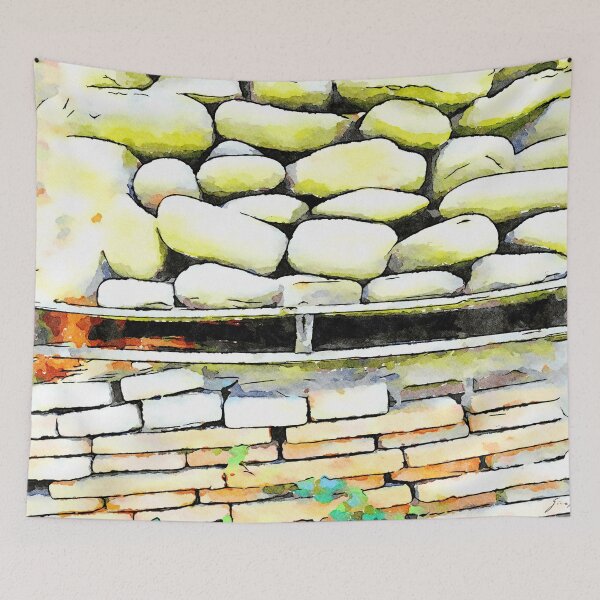 Item preview, Hortus Conclusus: piles of bricks and stones designed and sold by Giuseppe Cocco.