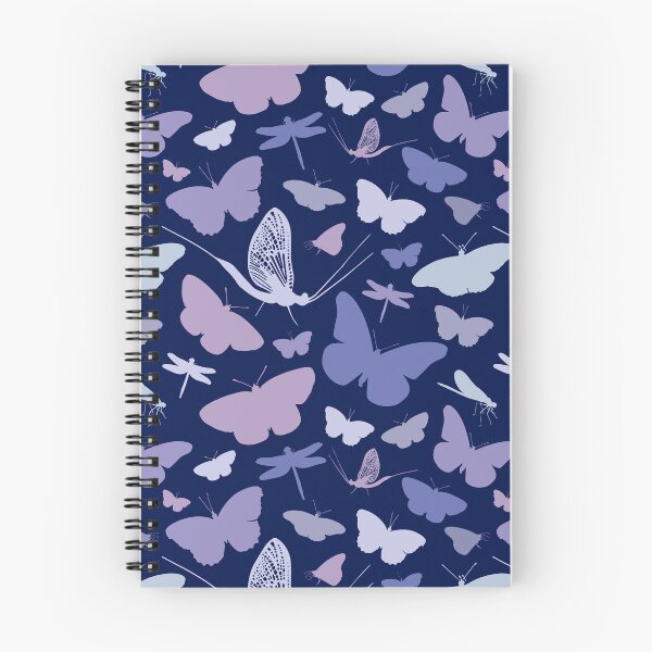 Item preview, Purple butterfly and dragonfly pattern designed and sold by Sengflo.