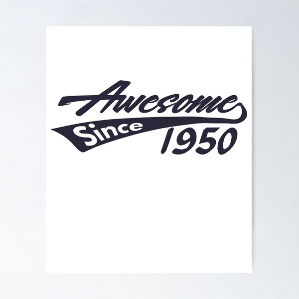 Item preview, Awesome Since 1950 Cool Vintage 75th Birthday T-Shirt Funny 75 Years Old Bday Gift for Women Men designed and sold by BCNDesign.