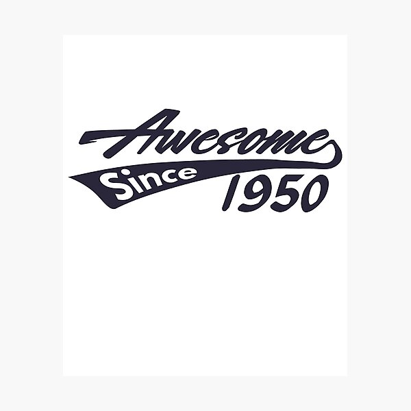 Item preview, Awesome Since 1950 Cool Vintage 75th Birthday T-Shirt Funny 75 Years Old Bday Gift for Women Men designed and sold by BCNDesign.