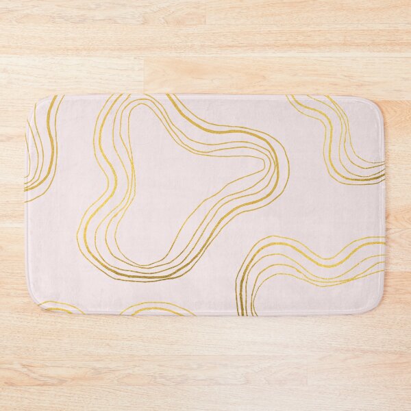 Item preview, Golden circles on pastel pink background designed and sold by printhappy.