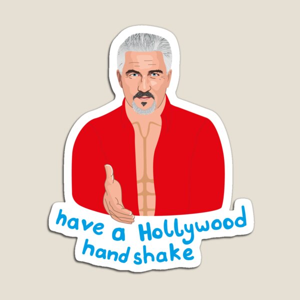 Artikel-Vorschau von Paul Hollywood - Holly Wood Händedruck - Great British Bake Off (Backshow), designt und verkauft von ponychops.