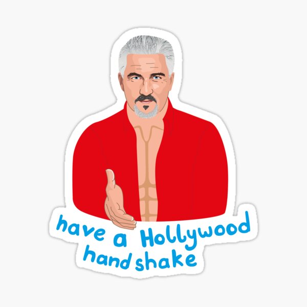 Artikel-Vorschau von Paul Hollywood - Holly Wood Händedruck - Great British Bake Off (Backshow), designt und verkauft von ponychops.