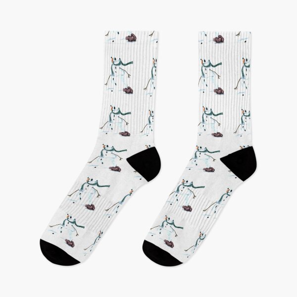 Item preview, Sad Melting Snowman: daily doodle design designed and sold by Hannah's  Doodles.