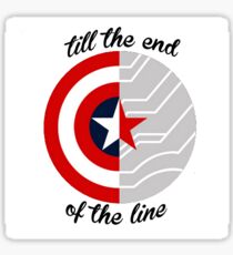 Till The End Of The Line Shield Sticker