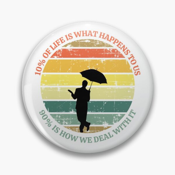 Item preview, 10% Of Life Is What Happens To Us 90% Is How We Deal With It | Inspirational Words About Life Stay Positive designed and sold by brooklyntowner.