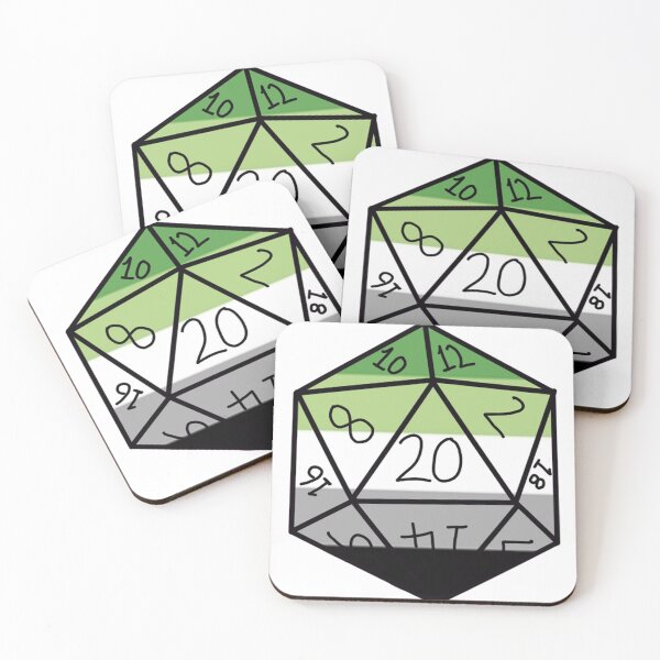 Aperçu de l'œuvre Aromantic Pride D20 créée et vendue par Katy Briant.