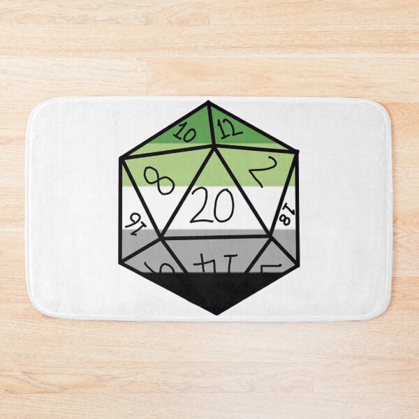 Item preview, Aromantic Pride D20 designed and sold by Katy Briant.