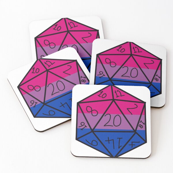 Item preview, Bisexual Pride D20 designed and sold by Katy Briant.
