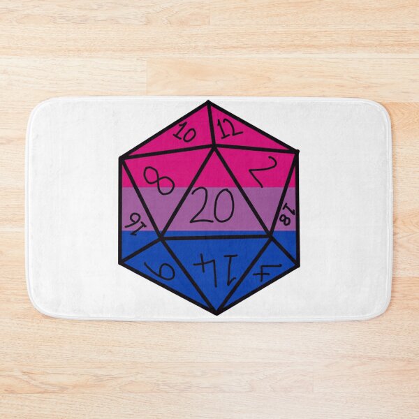 Item preview, Bisexual Pride D20 designed and sold by Katy Briant.