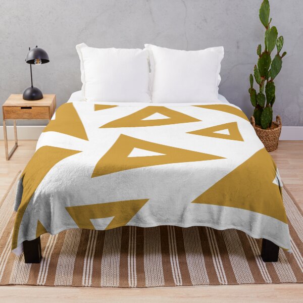 Item preview, Golden / orche yellow triangles designed and sold by printhappy.