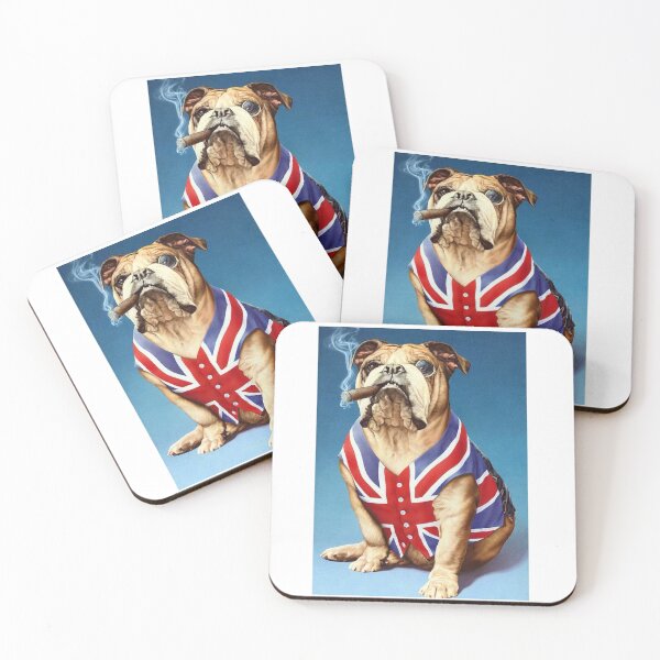 Item preview, English Bulldog dog dogs pets  Bulldogs smoking designed and sold by Coolstuff4you71.
