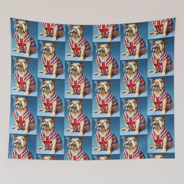 Item preview, English Bulldog dog dogs pets  Bulldogs smoking designed and sold by Coolstuff4you71.