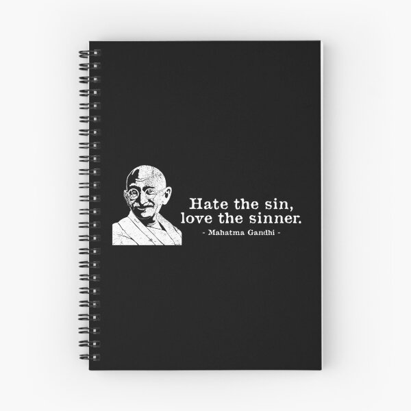Item preview, Hate The Sin Hindu Quote Mahatma Gandhi designed and sold by jakehughes2015.