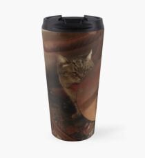 Cat with an English saddle Travel Mug