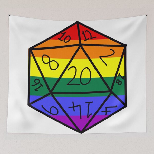 Item preview, Gay Pride D20 designed and sold by Katy Briant.