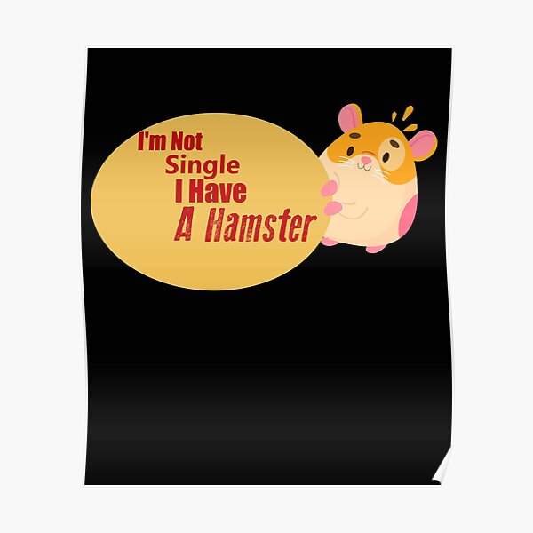 Poster Hamster Gift Sister Redbubble