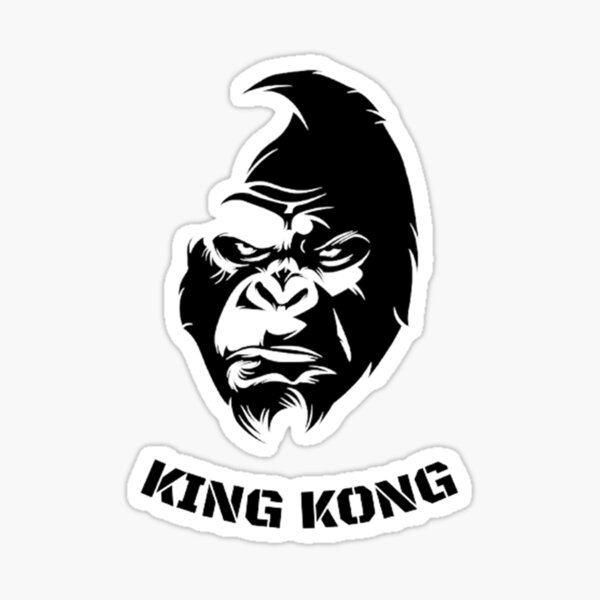 "KING KONG" Sticker for Sale by FashionTrends Redbubble