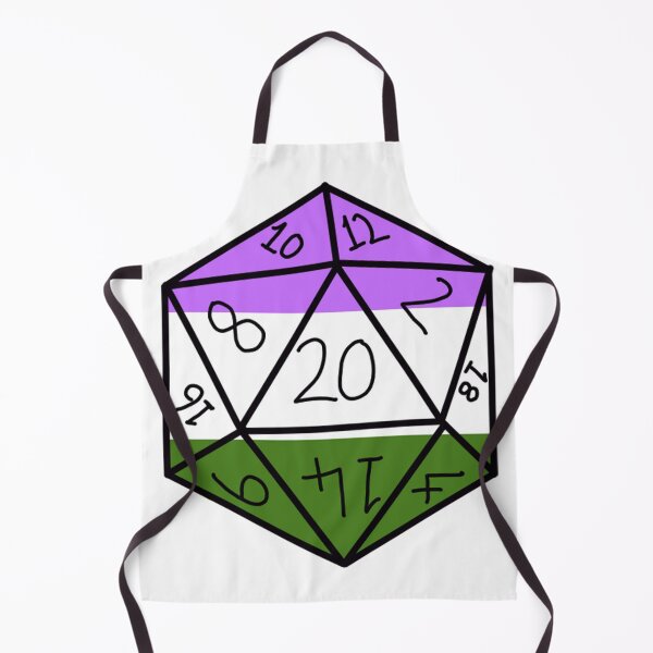 Item preview, Gender Queer Pride D20 designed and sold by Katy Briant.
