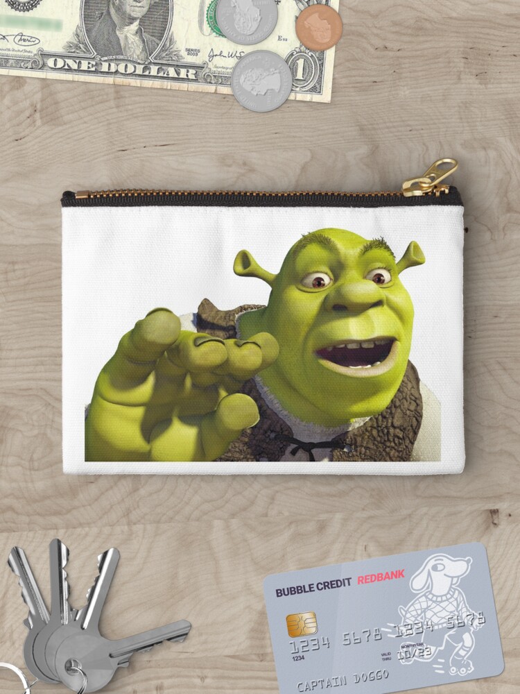 Shrek face meme | Zipper Pouch