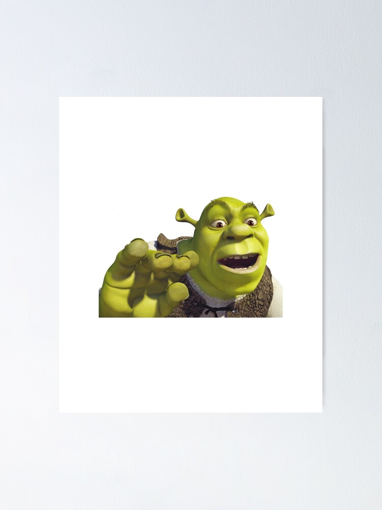 Shrek the Rock meme Poster for Sale by tttatia