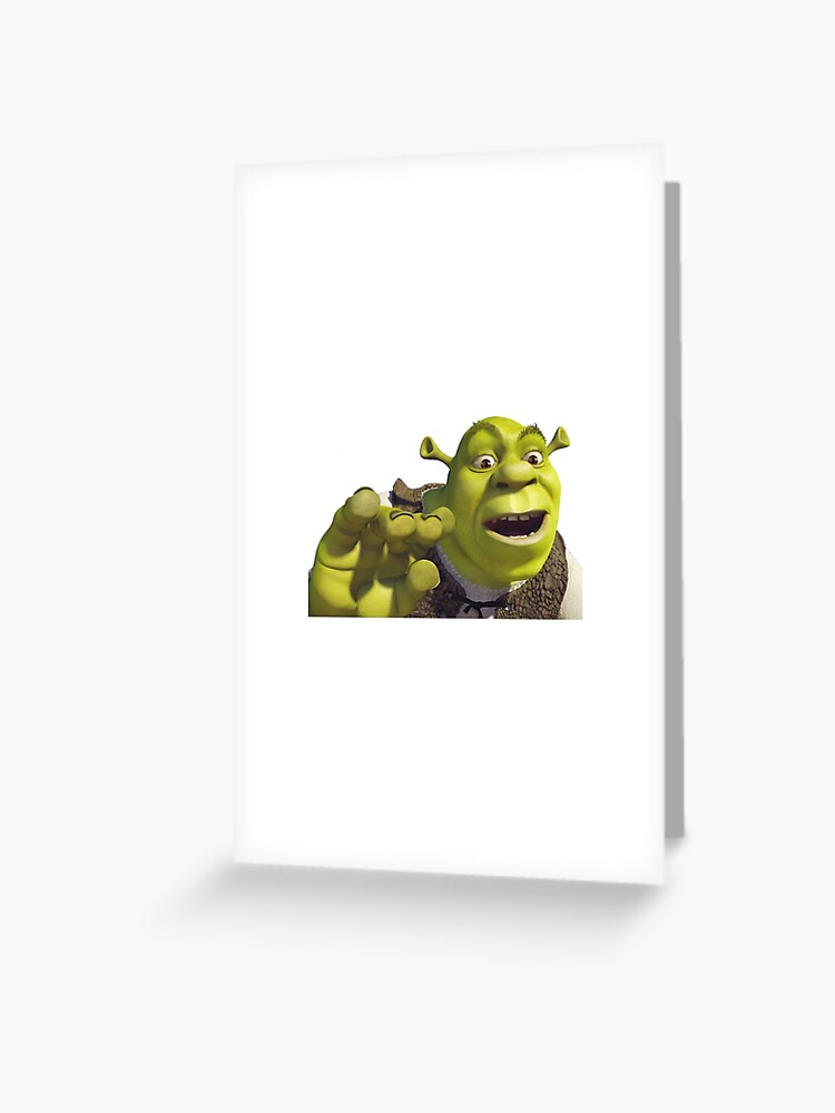 Shrek Face Meme | Greeting Card