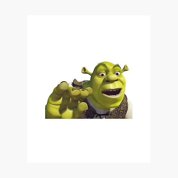Shrek 3 - Shrek Confused Photographic Print for Sale by volkaneeka