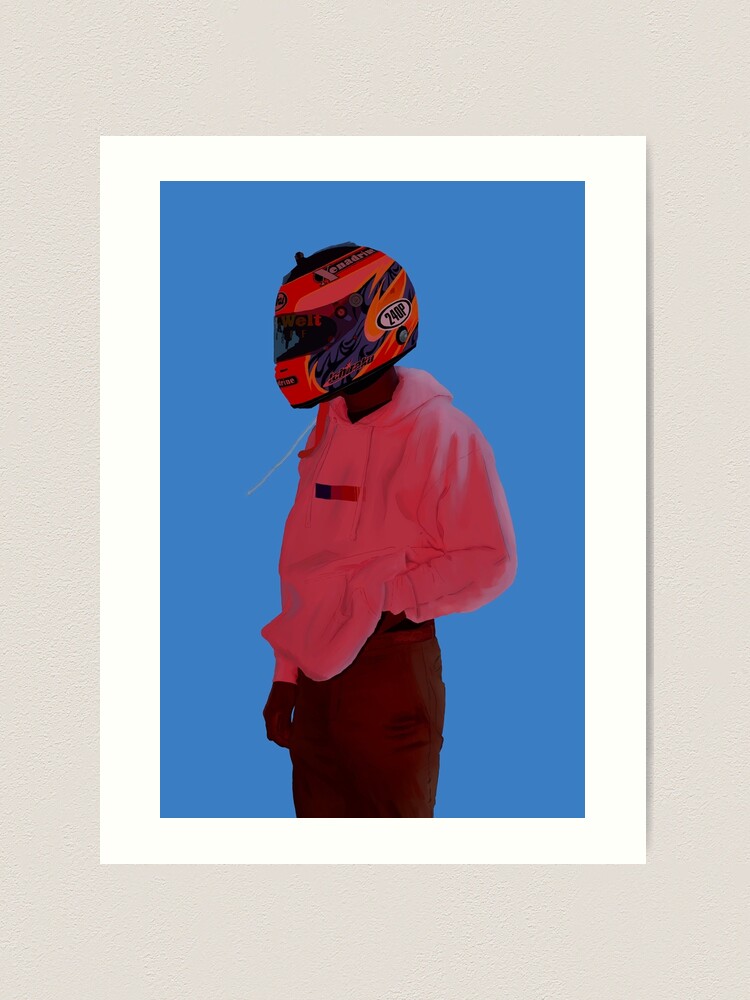 Frank Ocean Blonde Motorcycle Drawing Poster