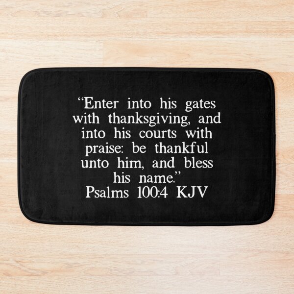 Item preview, Psalms 100:4 KJV (White Font) designed and sold by IBMClothing.