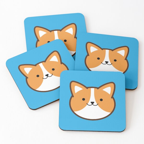 Item preview, Kawaii Corgi face designed and sold by dmuelr.