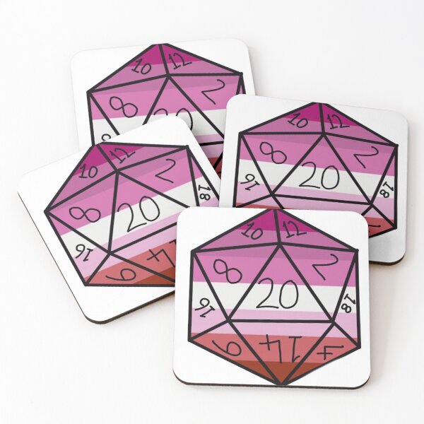 Item preview, Lesbian Pride D20 designed and sold by Katy Briant.