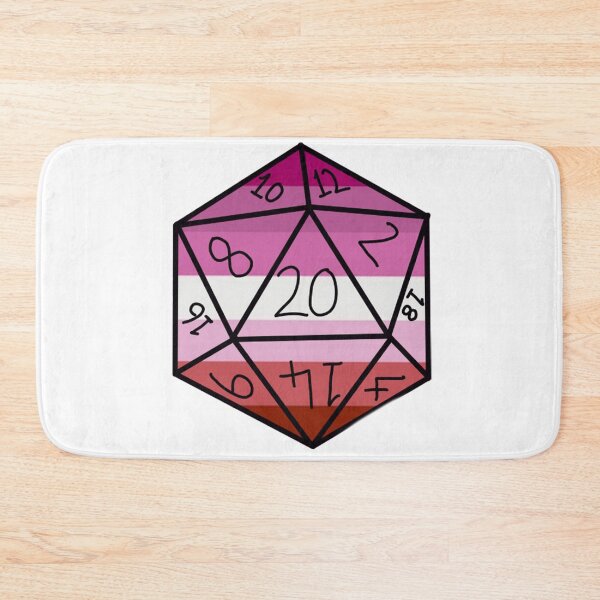 Item preview, Lesbian Pride D20 designed and sold by Katy Briant.