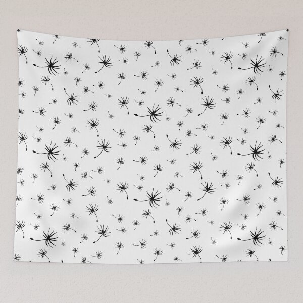 Item preview, Dandelion seeds black and white designed and sold by Kritzel-Claudi.