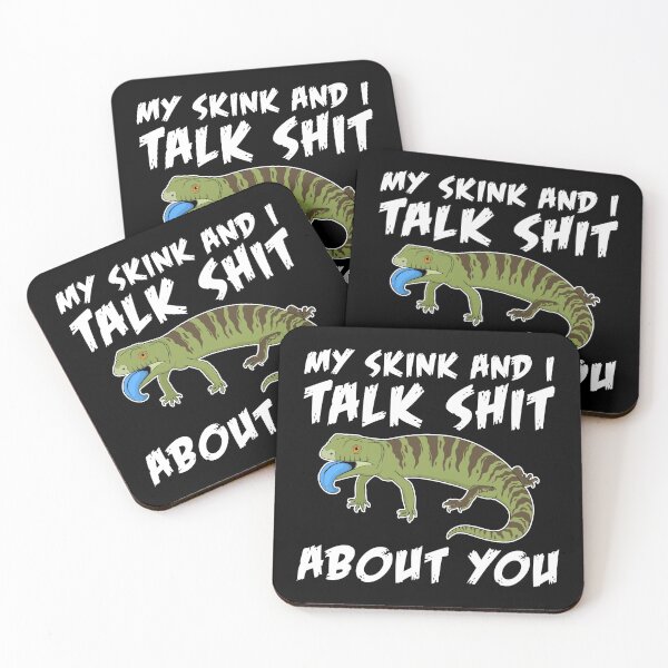 Item preview, Talk Shit Funny Reptile Lizard Lover Blue Tongue Skink designed and sold by jakehughes2015.