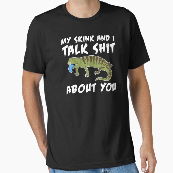 Item preview, Talk Shit Funny Reptile Lizard Lover Blue Tongue Skink designed and sold by jakehughes2015.