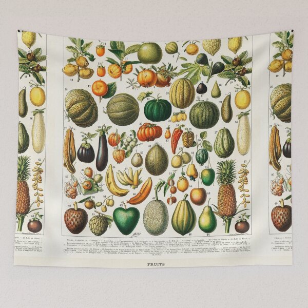 Item preview, Varieties of vegetables  chart poster art - Adolphe Millot  designed and sold by Vintage Designs +.