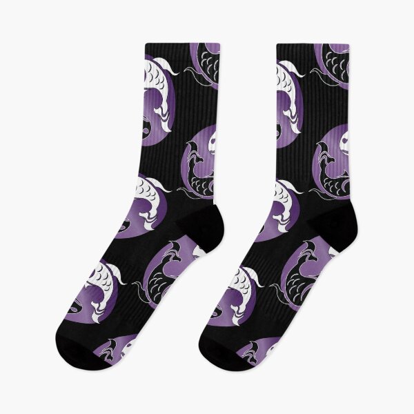 Item preview, Yin and Yang Tribal style fish, purple designed and sold by DesignsByDarrin.